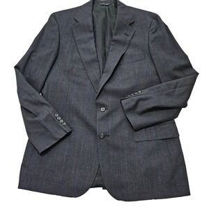 Ralph Lauren Polo University Club Men's VTG Navy Blue Virgin Wool Blazer Size 44